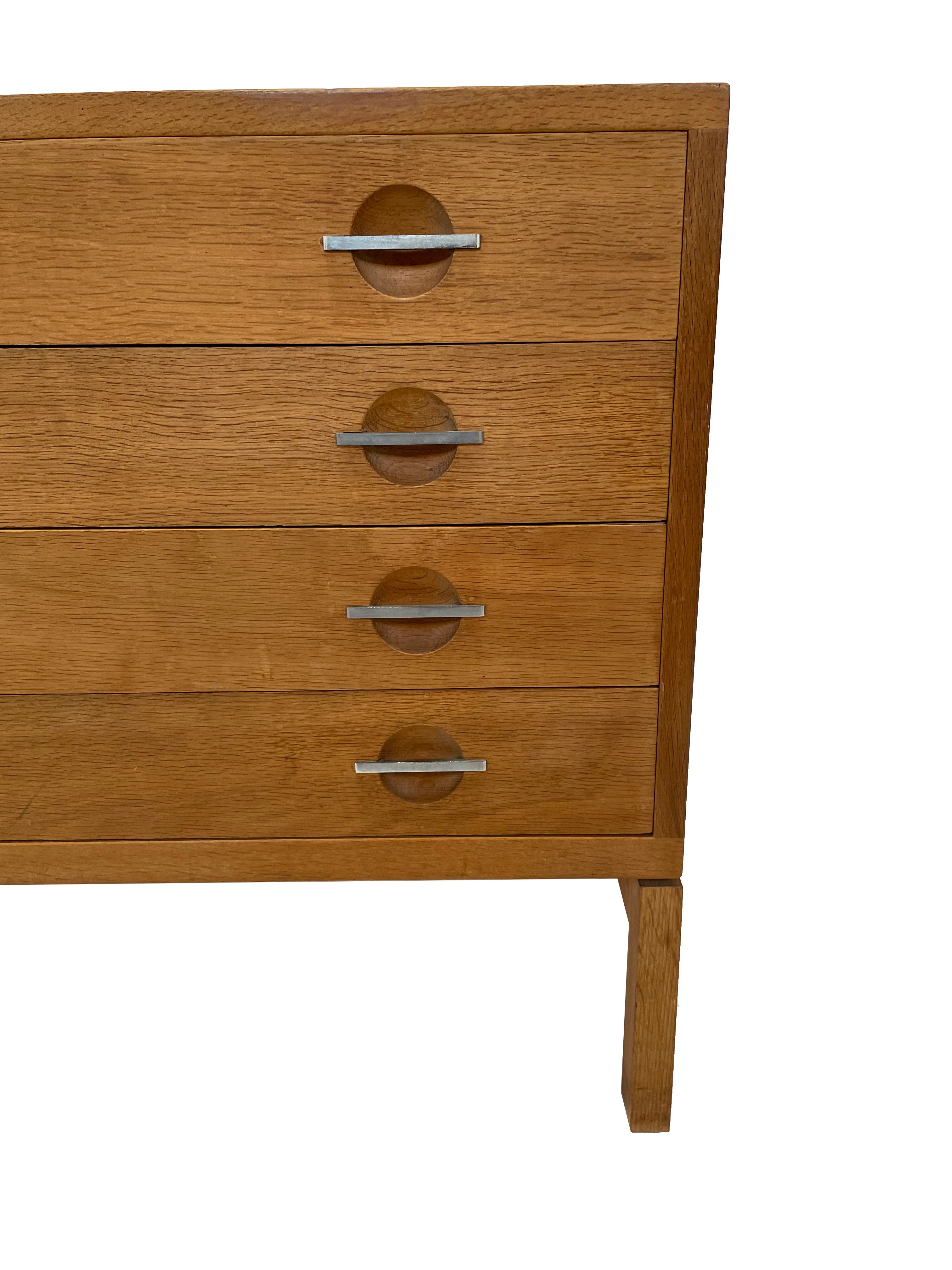 Hans J Wegner oak chest of drawers for RY Møbler, Denmark 60