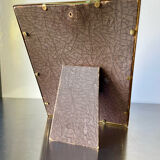 Metal vintage frame in gold colored brass