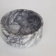 Cylindrical bowl in white/lilac marble