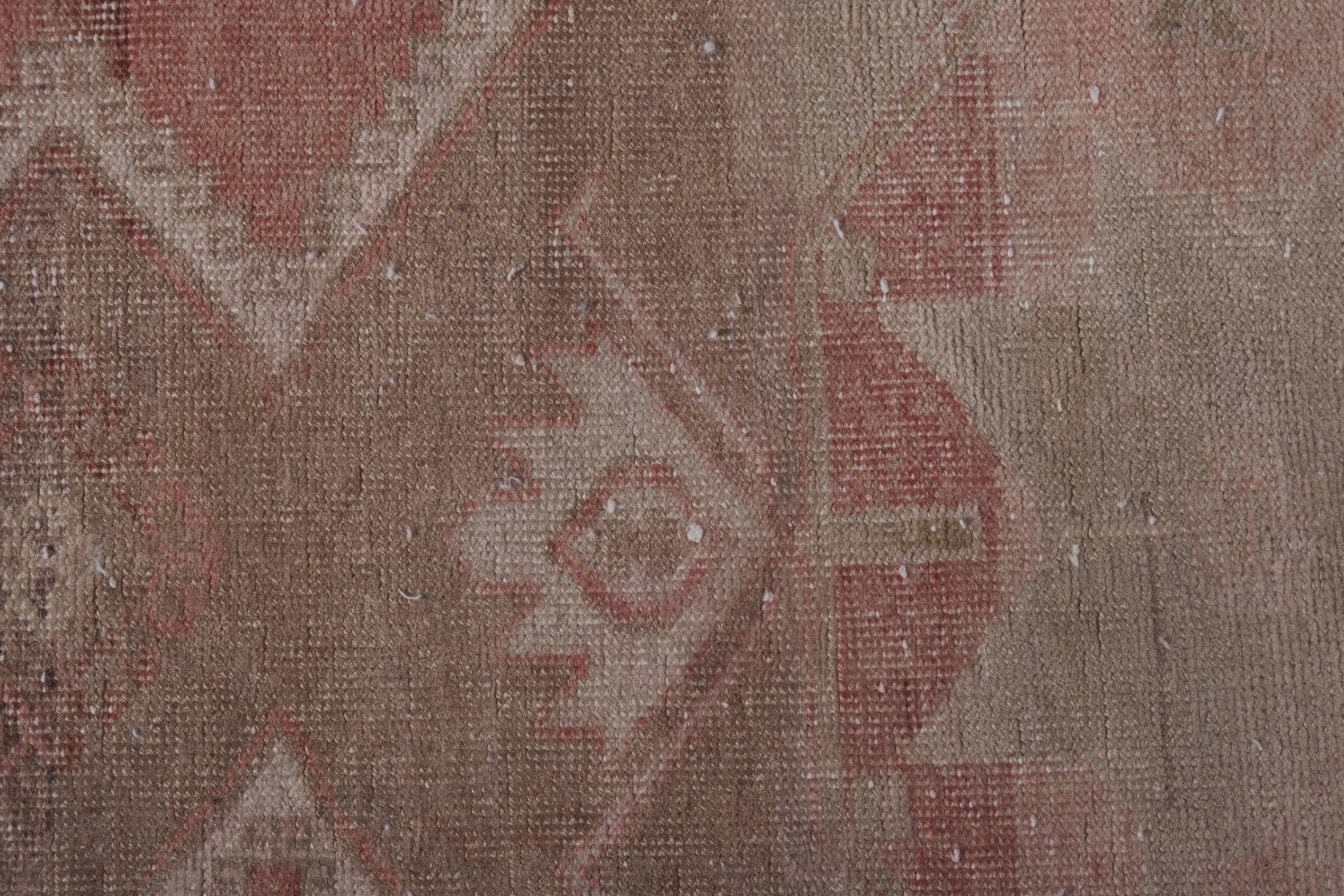 Vintage Turkish rug from Oushak, hand-woven 81x770 cm