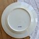 Large round antique plate, blue and white Dresden porcelain.