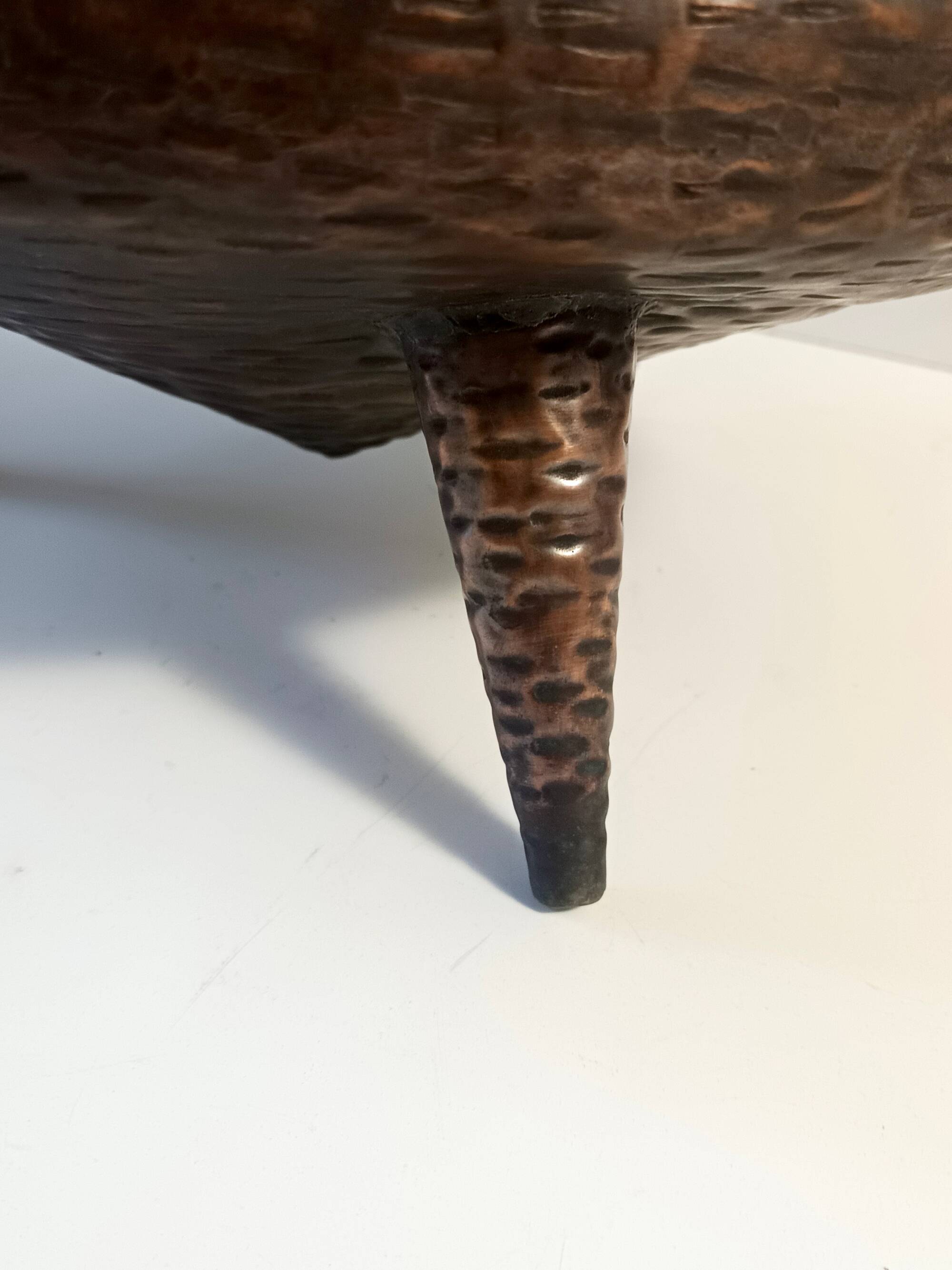 Vintage Copper Umbrella Stand Attr. to Angelo Bragalini, Italy