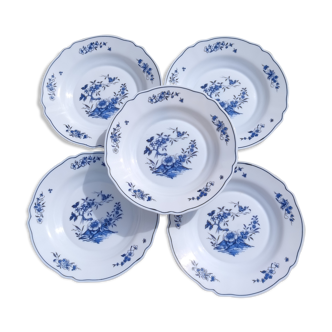 Set of five arcopal plates