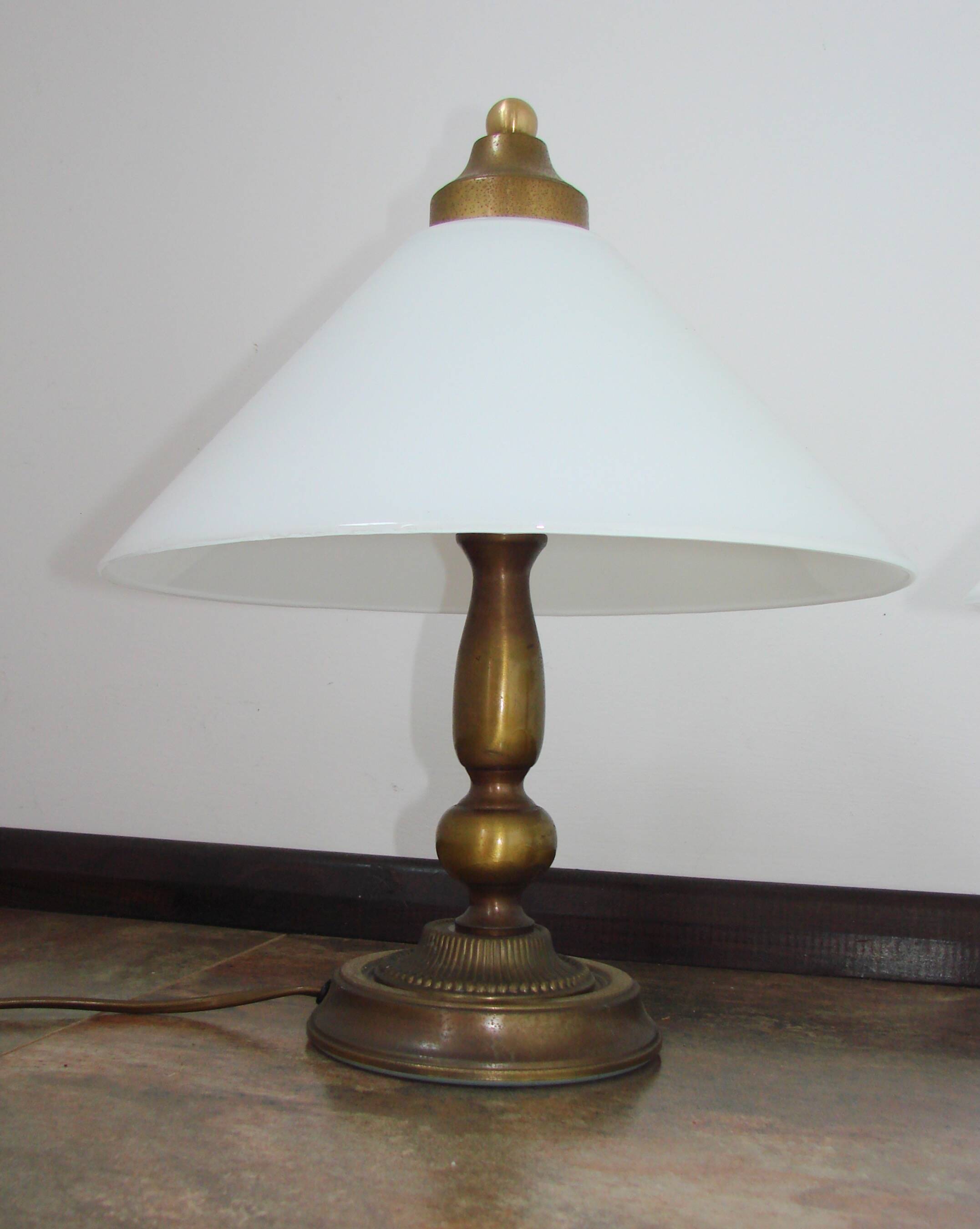 A pair of bedside lamps from the 1970s