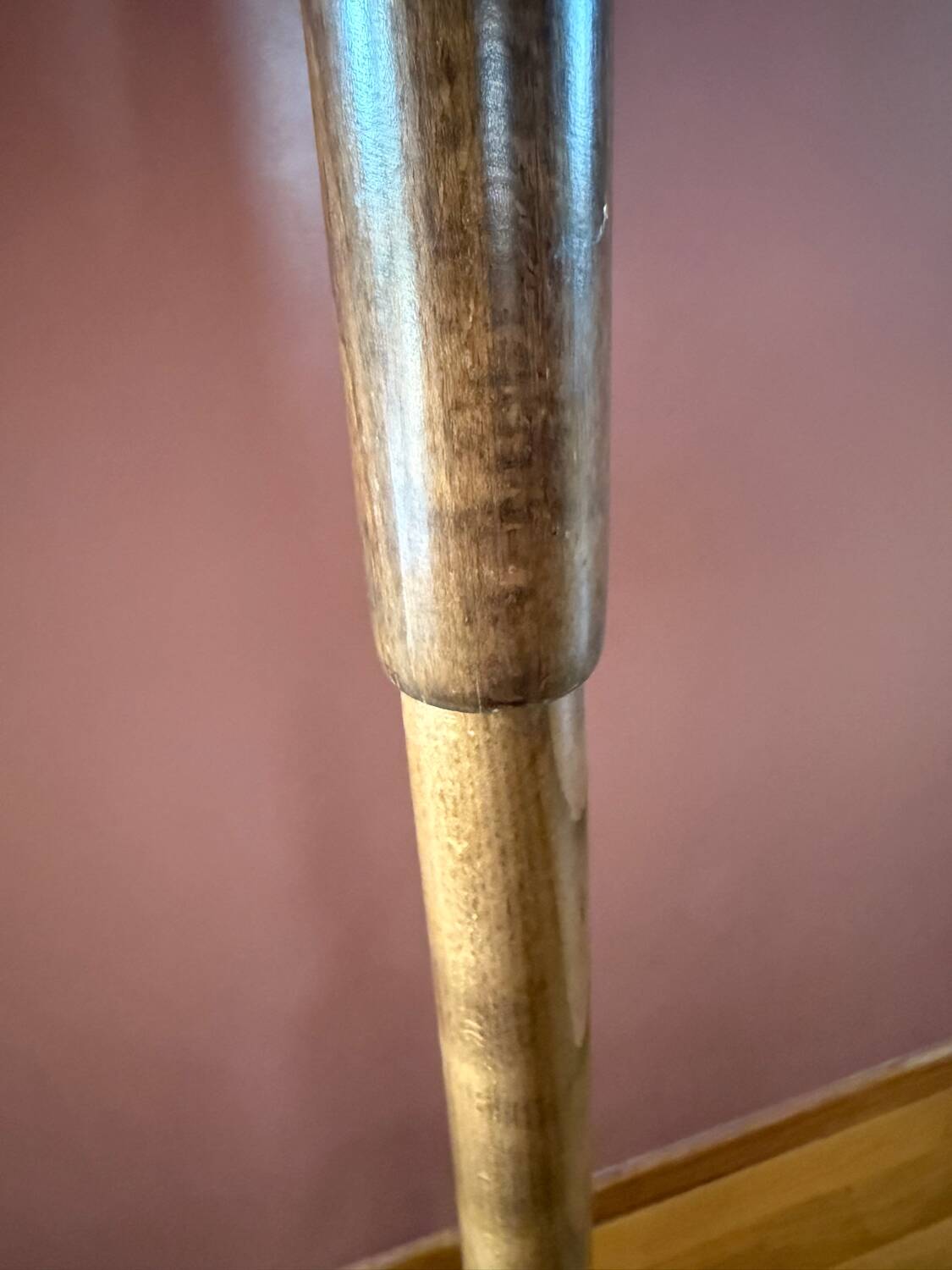 Parrot coat rack on antique turned wood stand