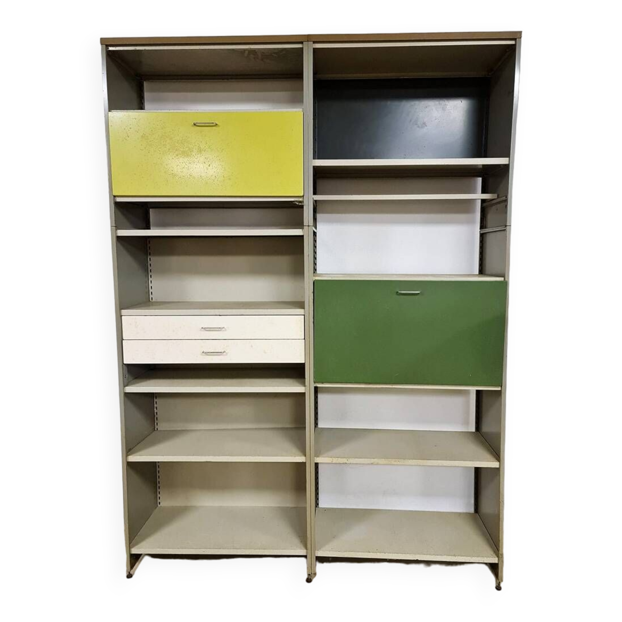 Vintage metal cabinet 5600 A.R. Cordemeijer Gispen 1960