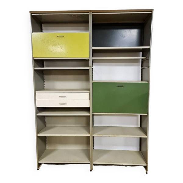 Armoire vintage en métal 5600 AR Cordemeijer Gispen 1960