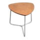 VINTAGE 1950 SIDE TABLE GUERIDON HETRE & ALUMINIUM DLG JACQUES HITIER 50S