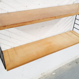 Vintage pinewood book shelves