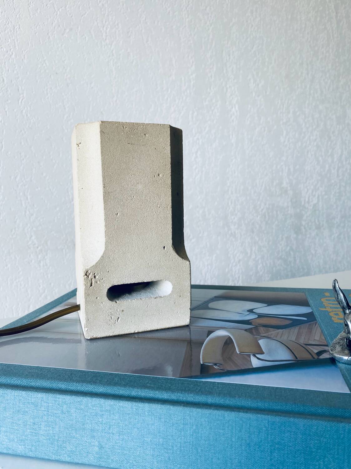 Stone column night light lamp