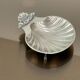 Bol en argent vintage en forme de coquillage