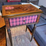 Refurbished wooden bedside table