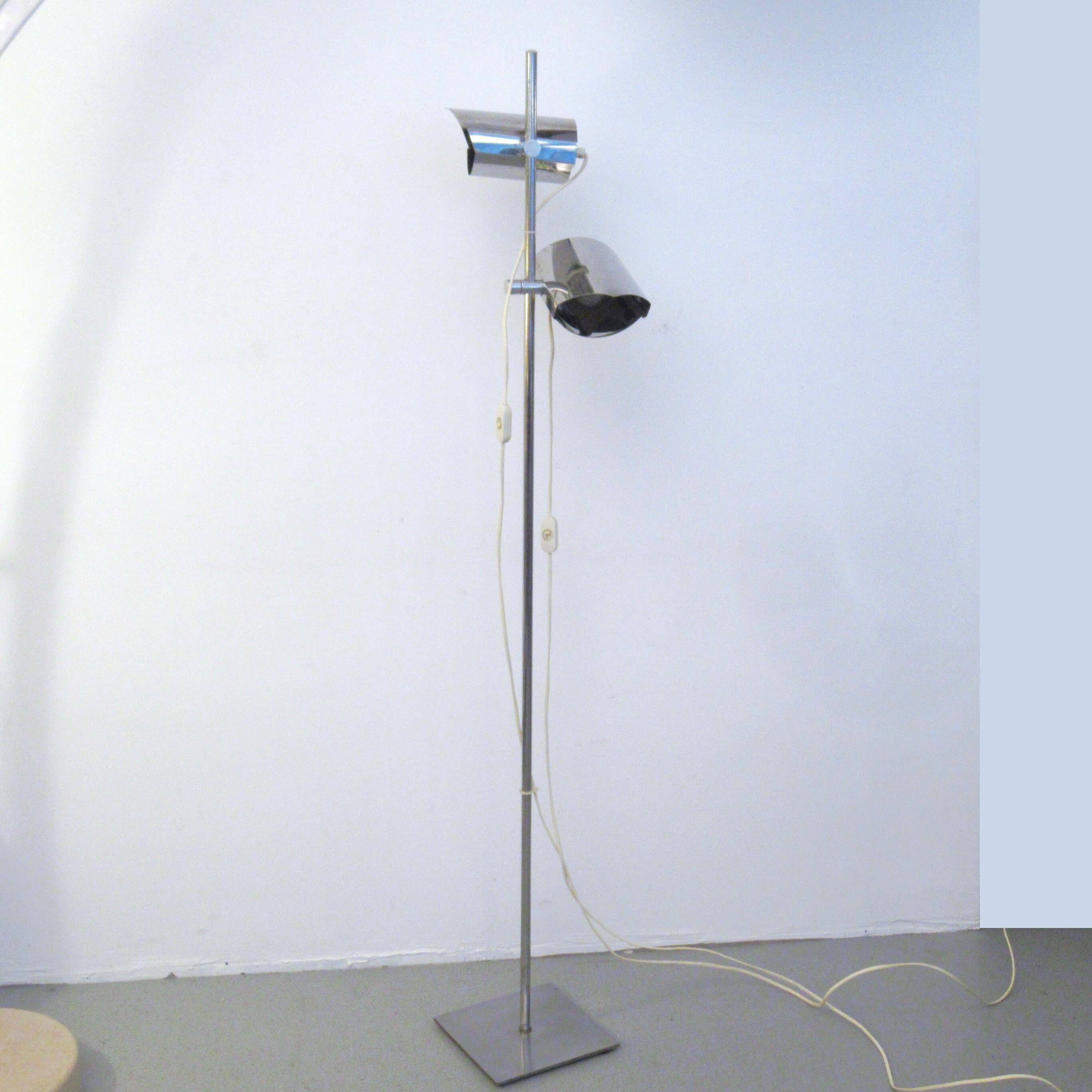 Lampadaire chromé Années 70