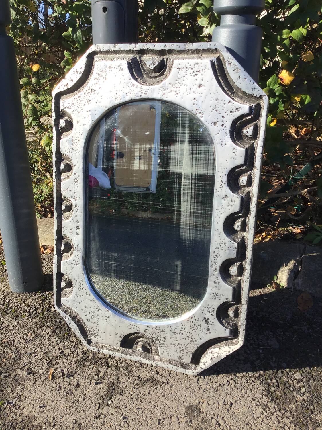 Miroir vintage en métal, 1970