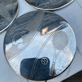 Coaster with tennis theme holder