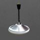 Suspension Space Age Design monte et baisse en aluminium brossé et plastique