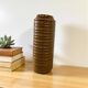 Vintage yellow-brown West Germany Carstens tall vase