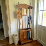 Vestiaire d’entrée style Art Déco  - Époque 1930 - Bois et métal