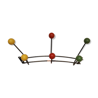Vintage ball coat rack