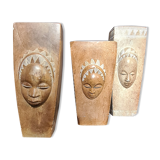 Set de 3 vases en pierre de Mbigou