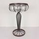 Vintage glass and metal vase, 1970s