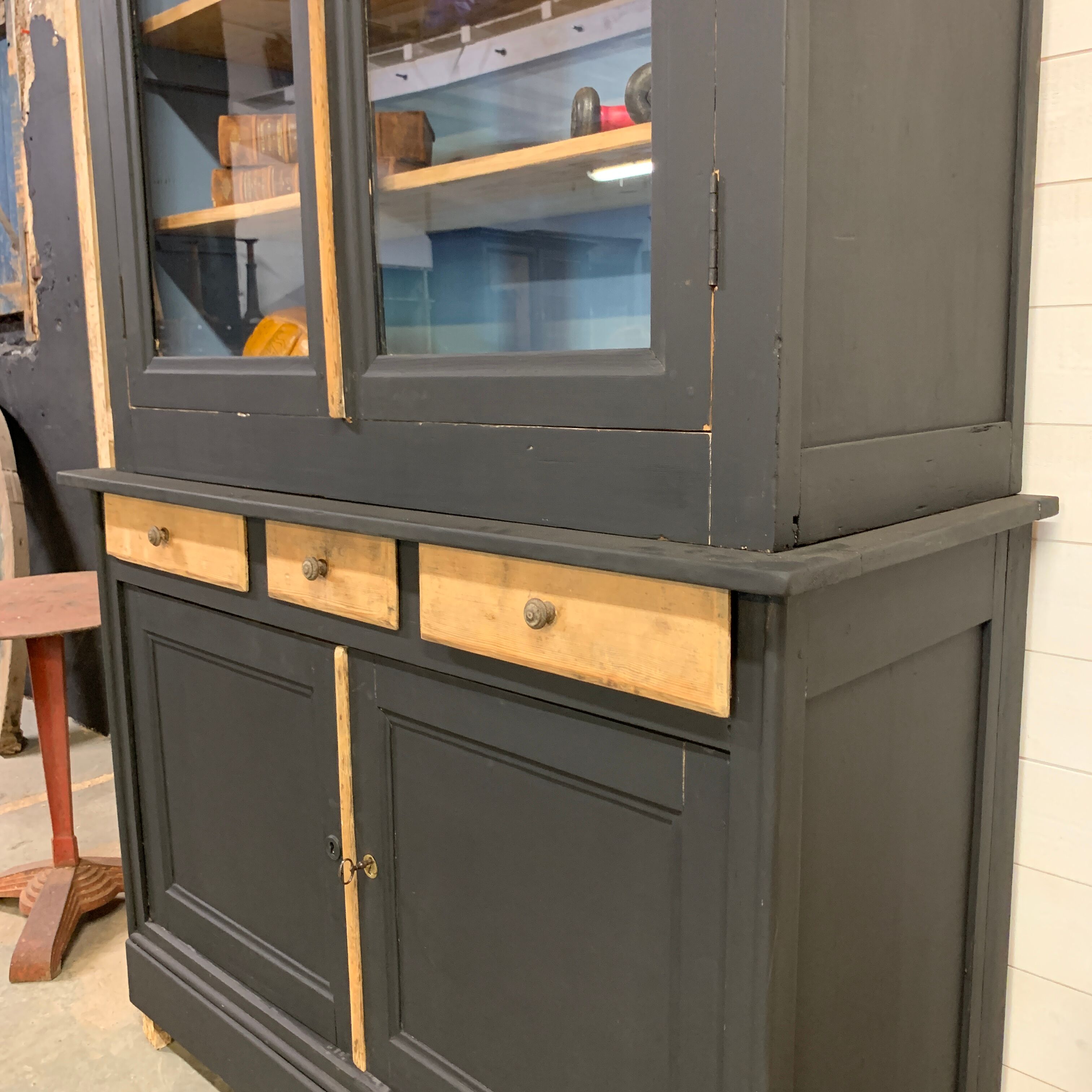 Vitrine vaisselier fin XIXe