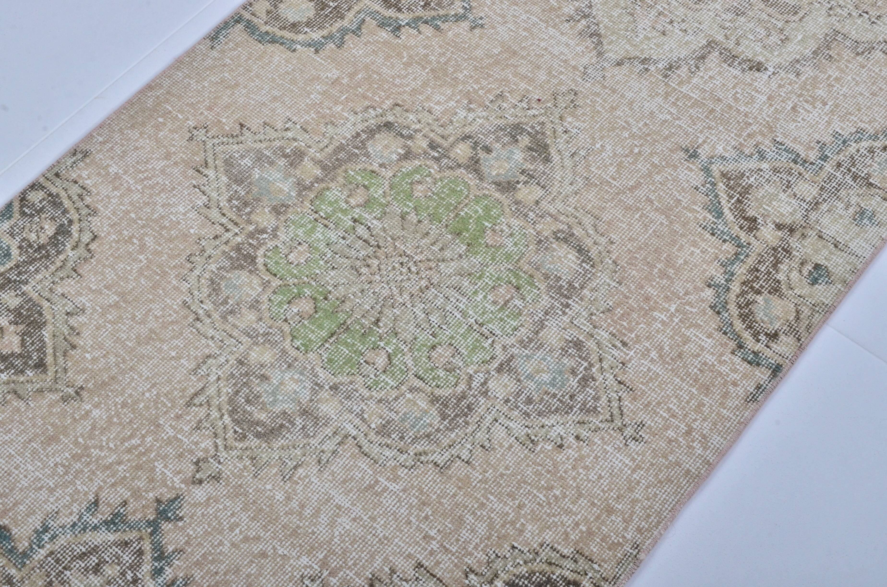 Oushak Handknotted Wool Floral Carpet sku 3457