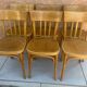 Set of 6 vintage 1960s bistro chairs