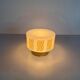 Ceiling light or wall sconce in opal glass with yellow decorations by VEB, 1950s, Germany.