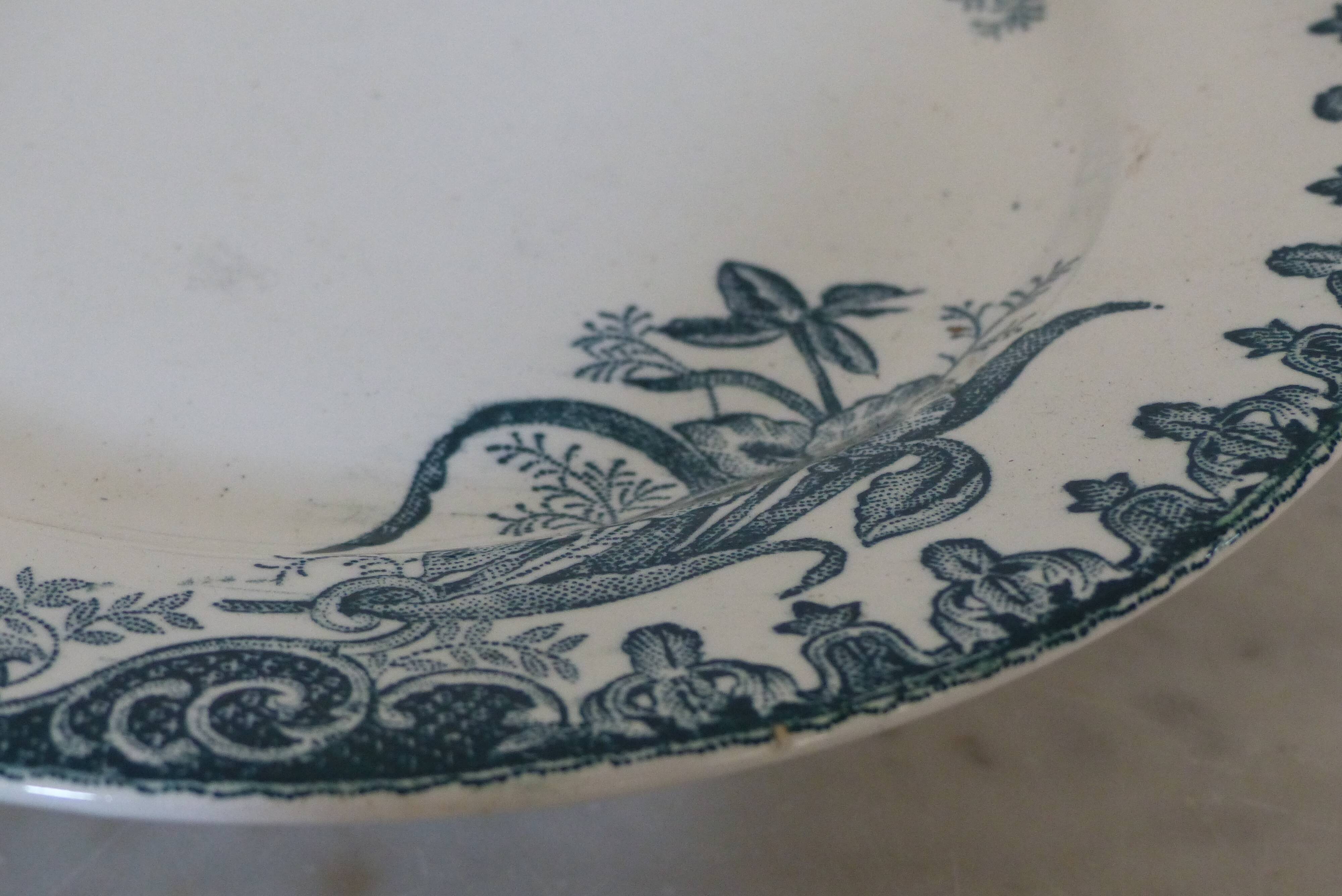 Dish Compotier iron earth Saint Amand