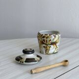 Ceramic honey or condiment pot