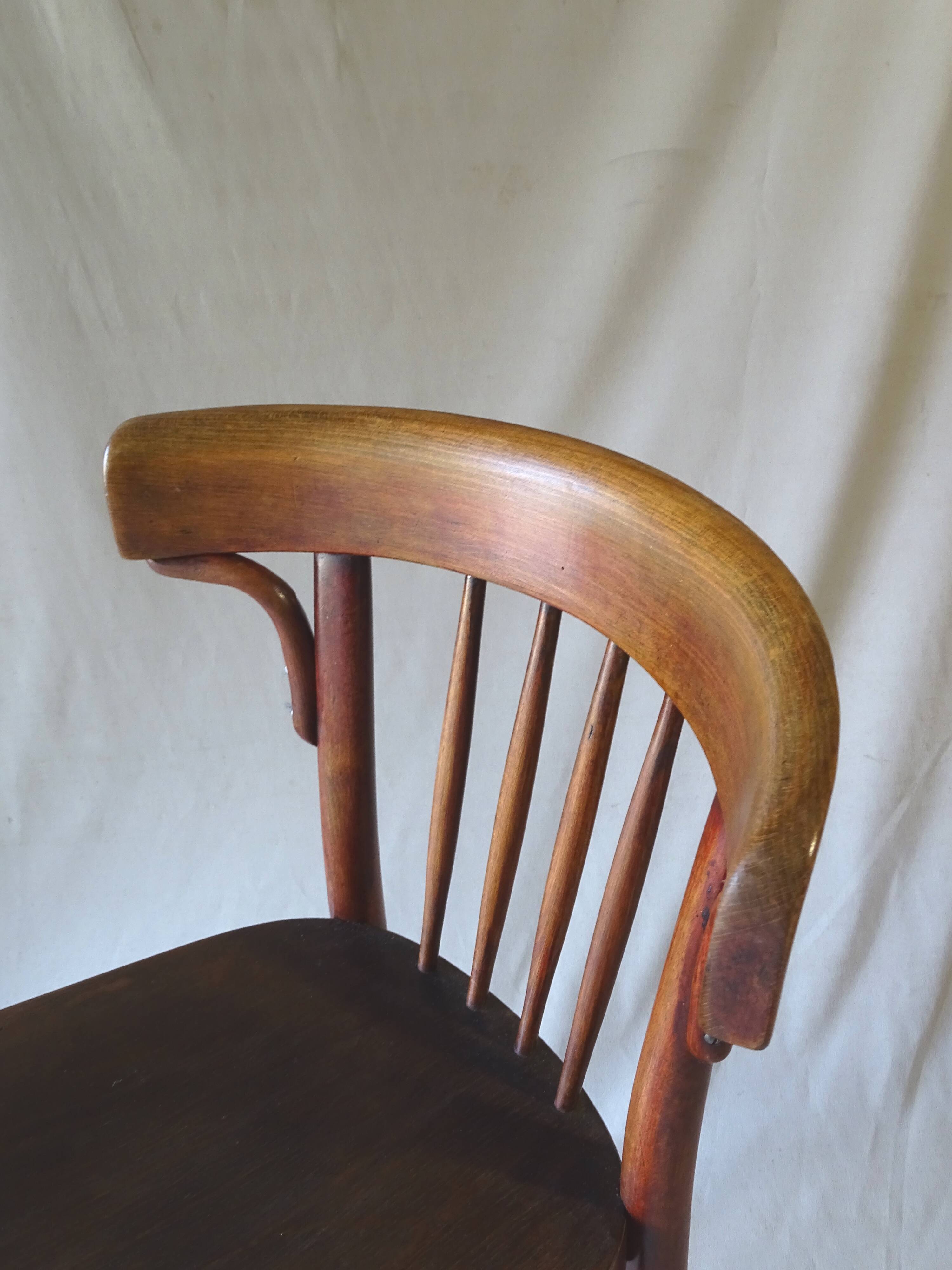 Bistro chair thonet n°a429 version 1930 seat plain wood