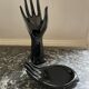 Black ceramic binge hand and cup 1970
