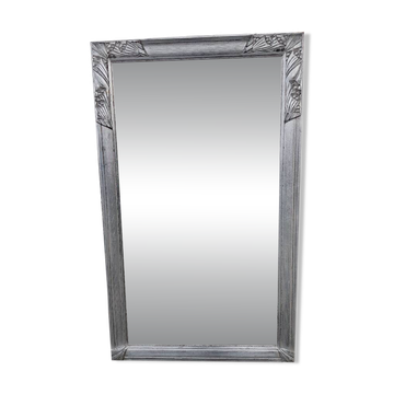 Miroir art deco argente vers 1930