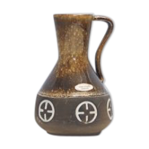 Brown jug vase Frank Keramik from Denmark