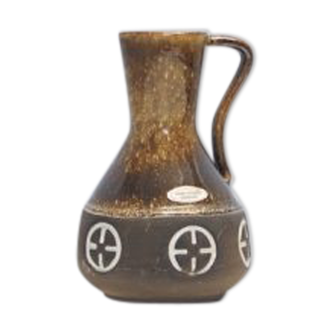 Brown jug vase Frank Keramik from Denmark