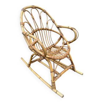 Provencal children's rocking chair from the 50s