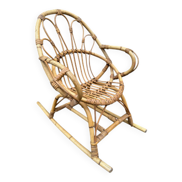 Provencal children's rocking chair from the 50s