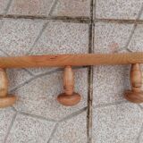 Coat rack 3 veined solid blond wooden pads