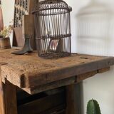 Old wooden workbench