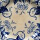 Blue floral decorated plate