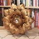 Sconce metal golden leaves 70s