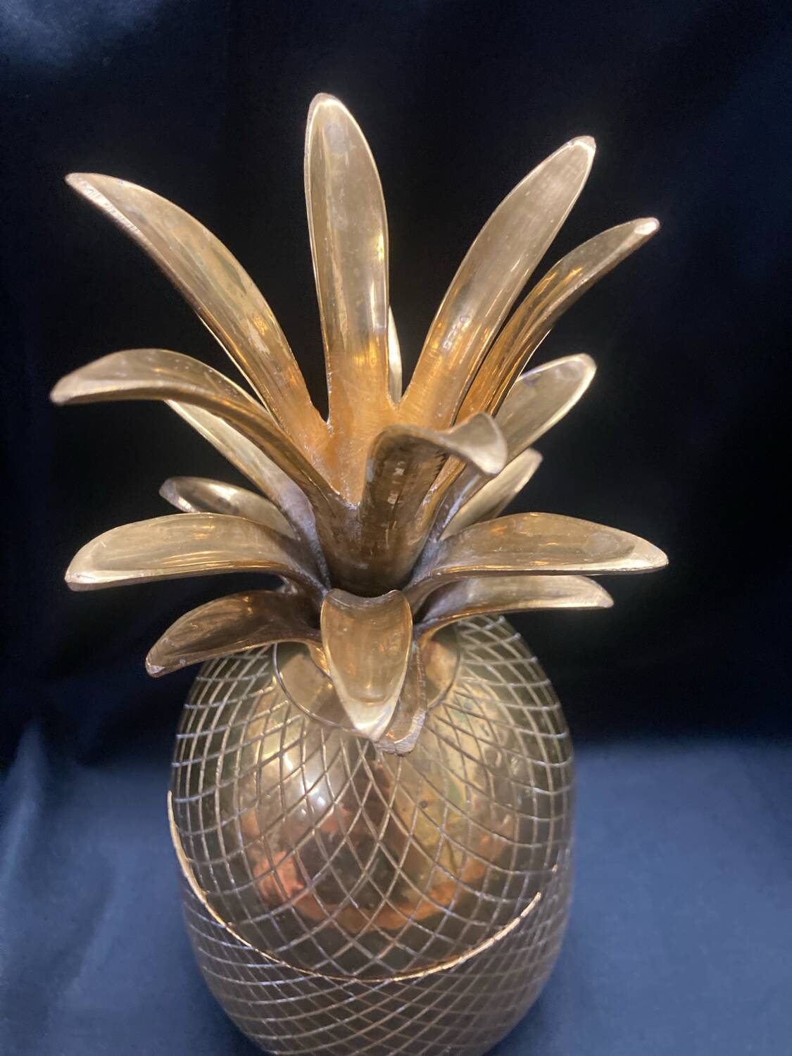Pineapple brass ice bucket