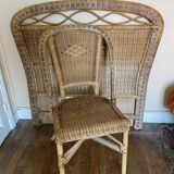 Headboard - wicker chair