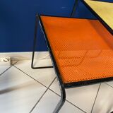 Set of Mathieu Matégot metal pull-out tables
