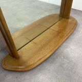 Mirror with wooden frame, ogive shape, 1960s