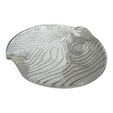 Textured glass plate "Bark" by Bengt Edenfalk for Skruf