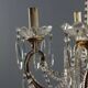 Antique gilded iron chandelier with 6 lights, Italy, early 20th century.