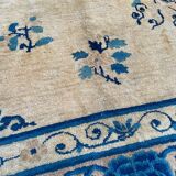 Tapis ancien chinois pékin fait main 194x260 cm