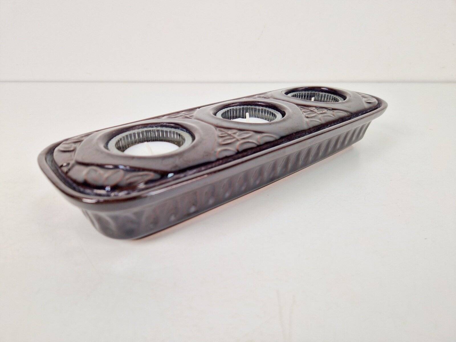 Vintage Tealight Holders in Ceramic from Bay Keramik, 1960s, Set of 2